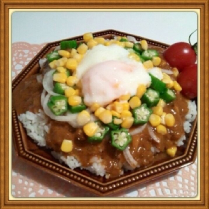 レトルトカレーをアレンジ 温泉たまごオクラカレー レシピ 作り方 By Dokinchan717 楽天レシピ レトルトカレーをアレンジ 温泉たまごオクラカレー レシピ 作り方 By Dokinchan717 楽天レシピ